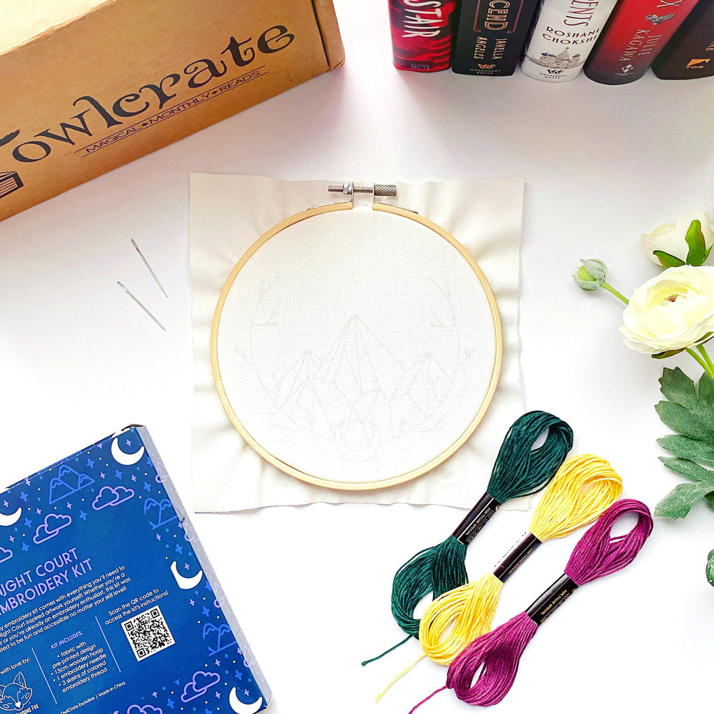 4 Set of Full Range Embroidery Kits for Beginners Stamped Embroidery kit  That Includes Embroidery Cloth (kit 2)