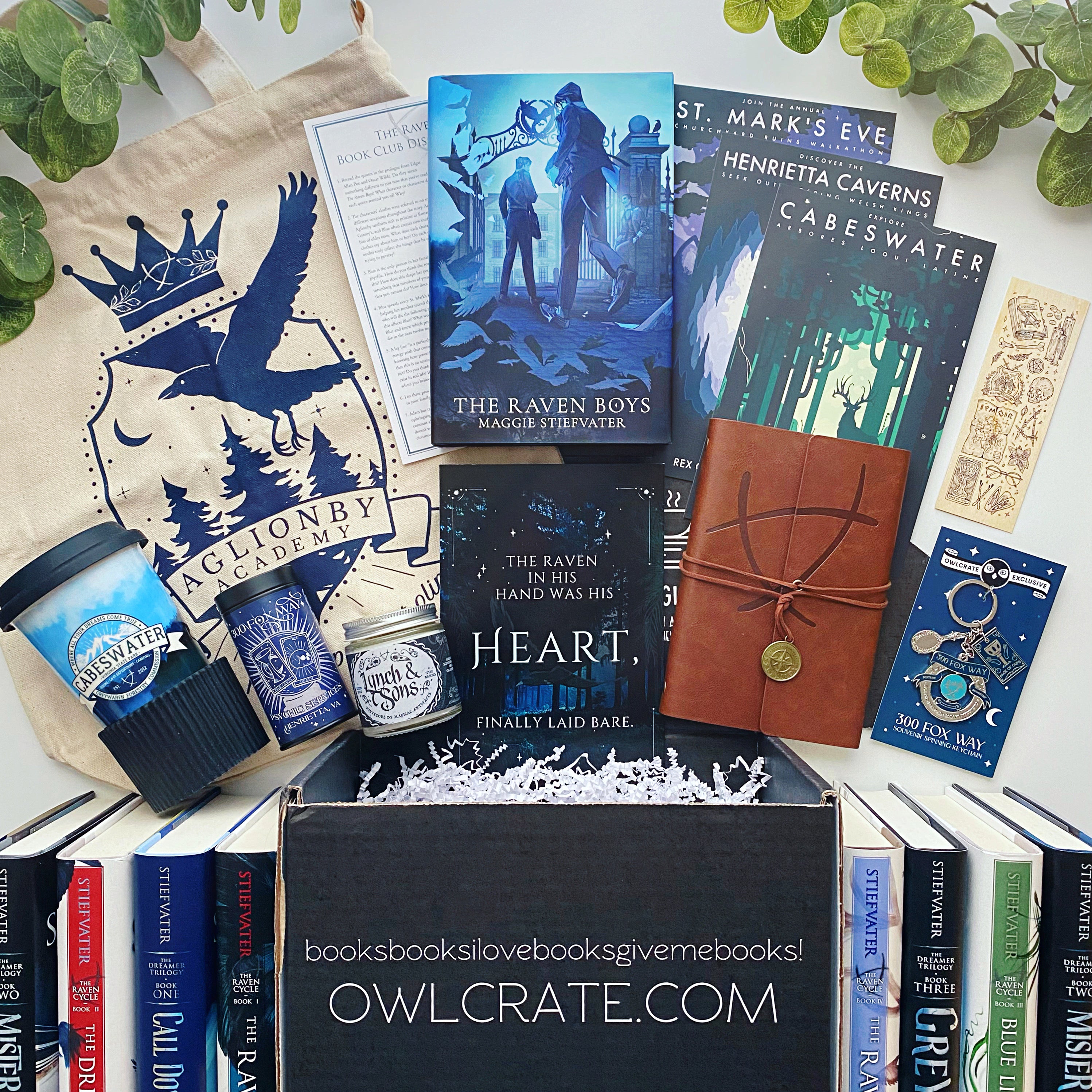 The raven cycle Bookish Box exclusive shops dust jackets