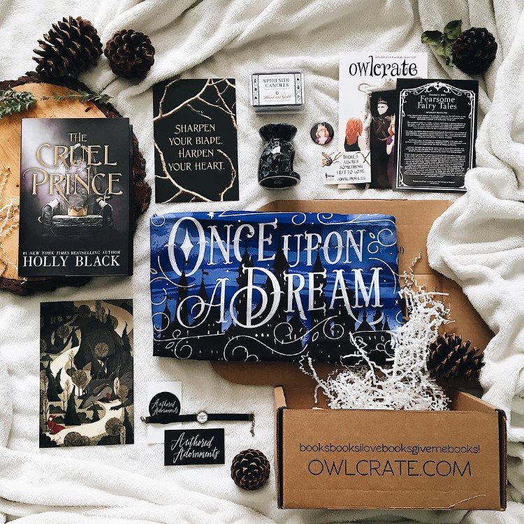 Owlcrate The Cruel Prince Tote Bag & Fairyloot Cardan Trinket offers Tray