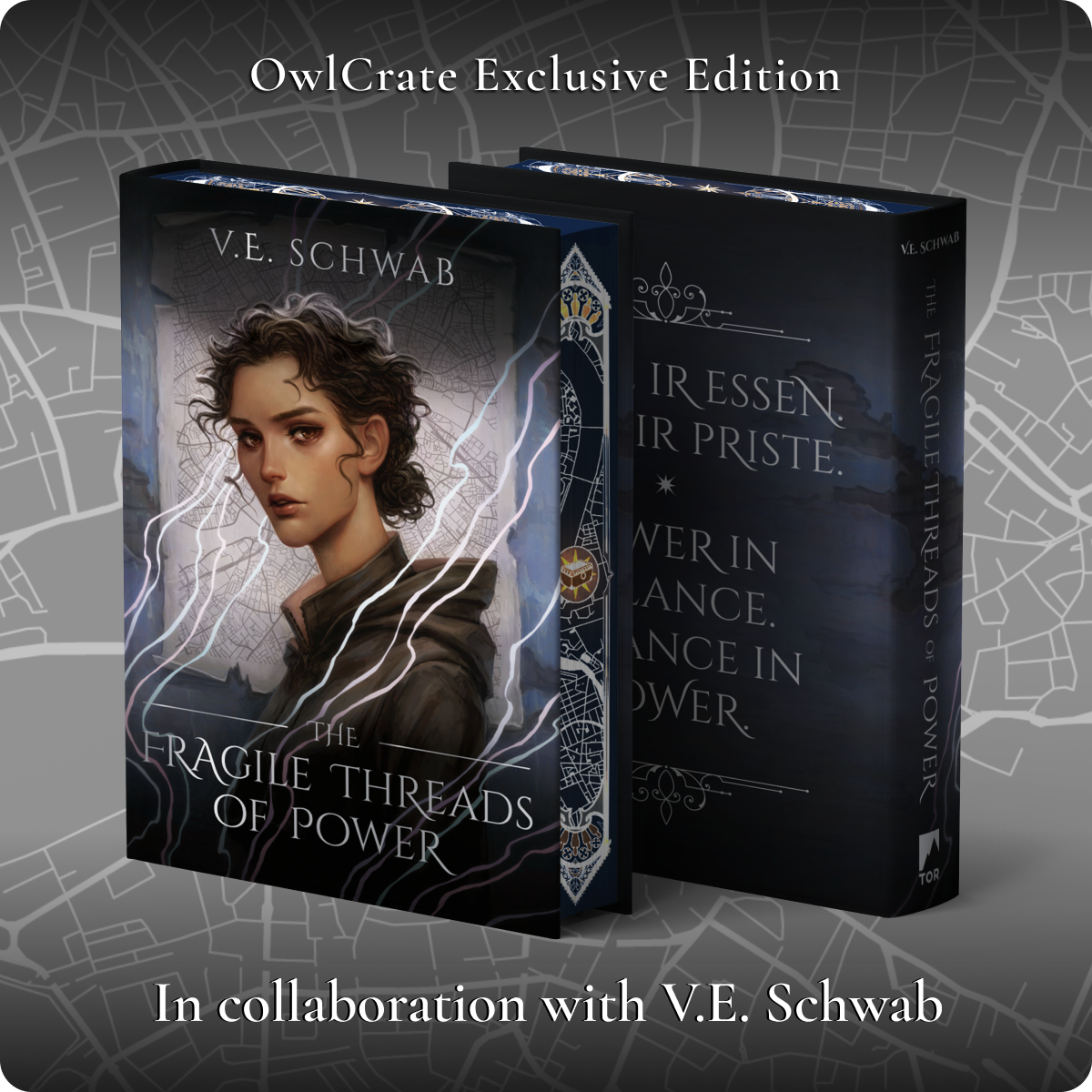 OwlCrate Exclusive Edition The Fragile Threads of Power in Collaboration with V.E. Schwab