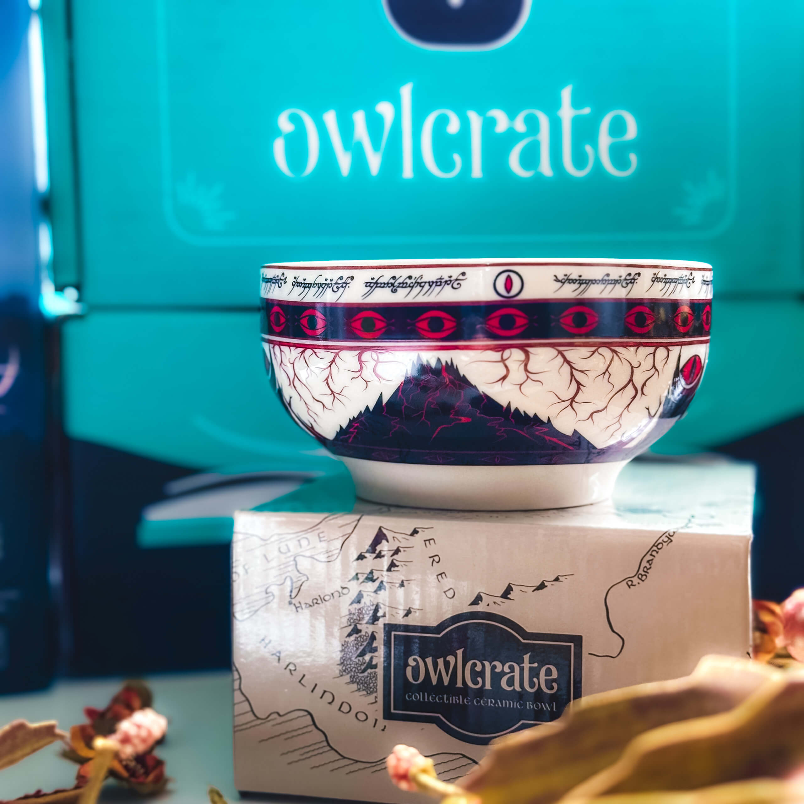 All Four LOTR Bowls store (Owlcrate)